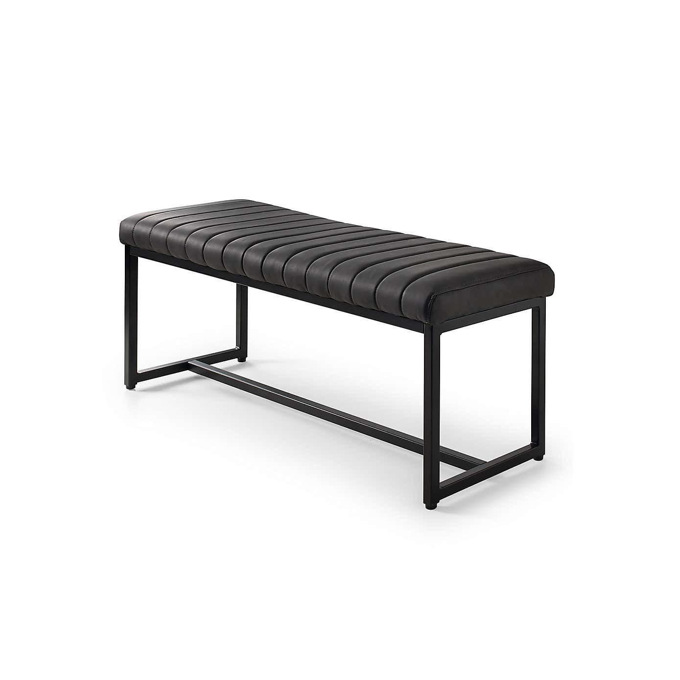 Brooklyn Rectangular Dining Table with 1 Soho Bench with 2 Soho Chairs