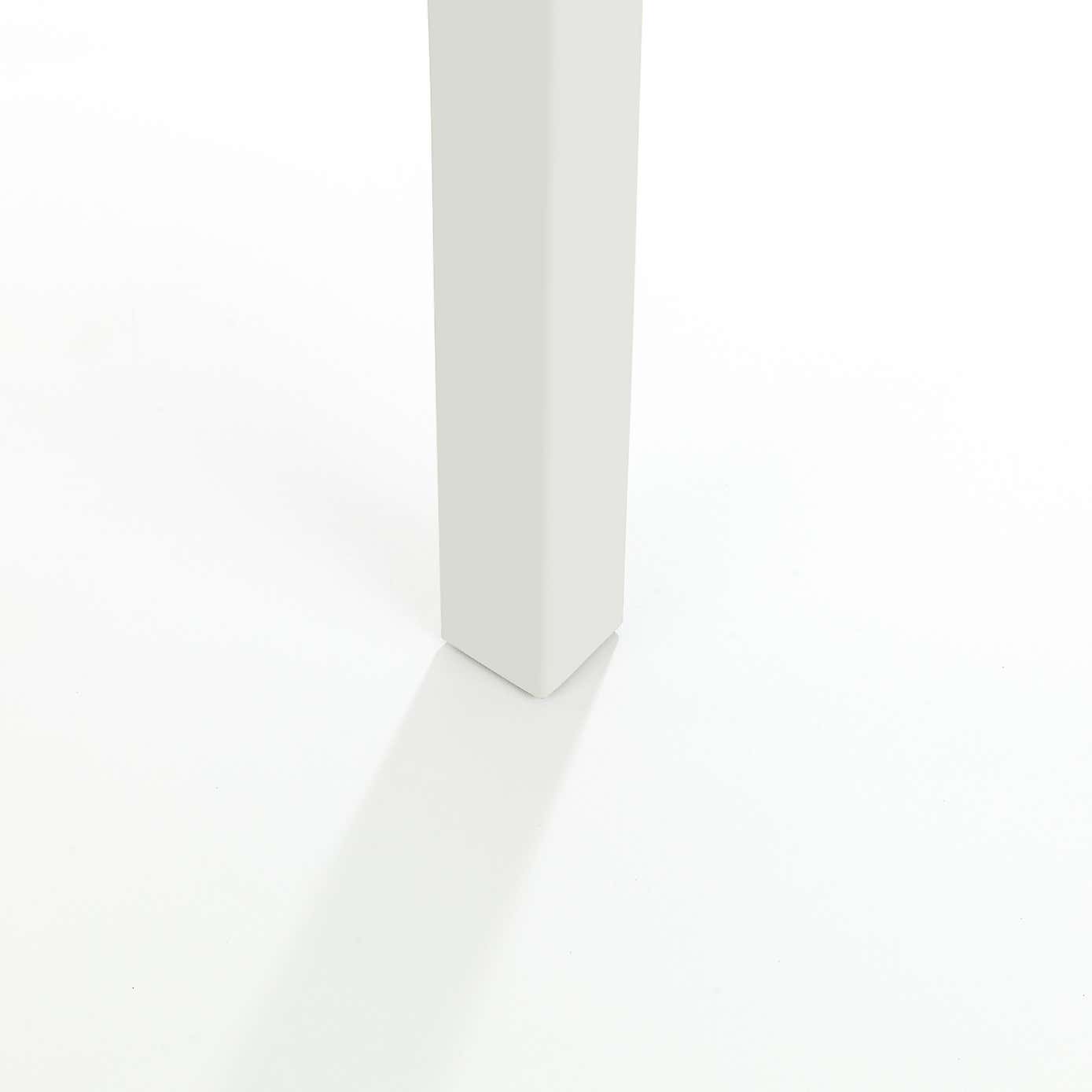 Coxmoor Square Dining Table Ivory with Oak