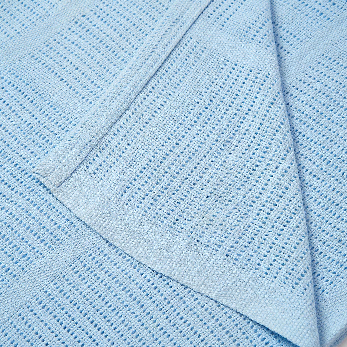 Clair de Lune Cot Size Cellular Cotton Blanket