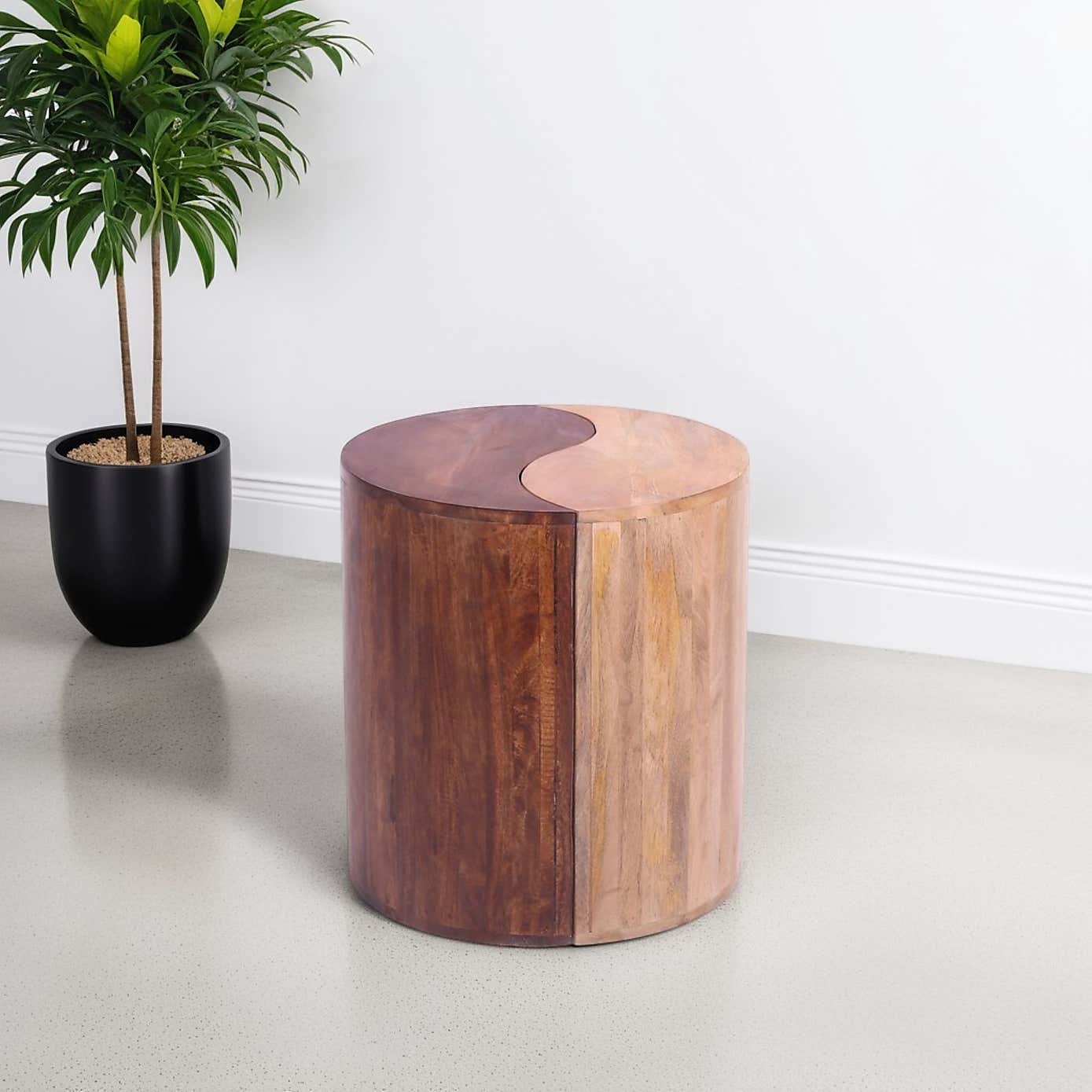 Indus Valley Yin Yang Side Table