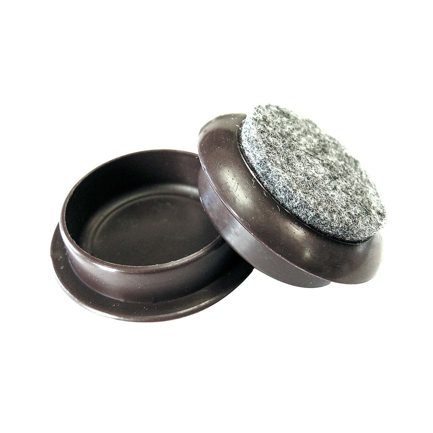 Castor Cups Felt Based 44mm Pack of 4 Brown