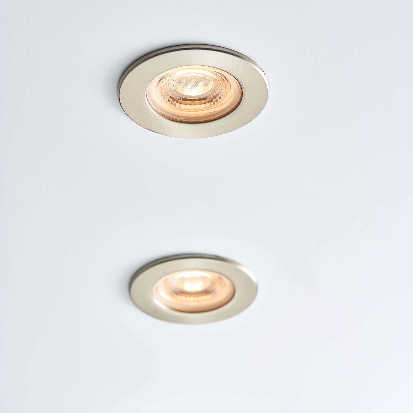Basics 1 Light Integrated LED Satin Nickel Recess Light