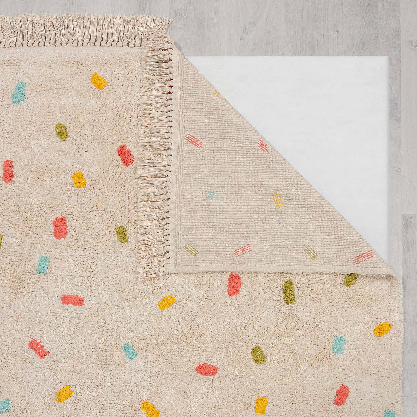 Confetti Berber Kids Round Cotton Rug