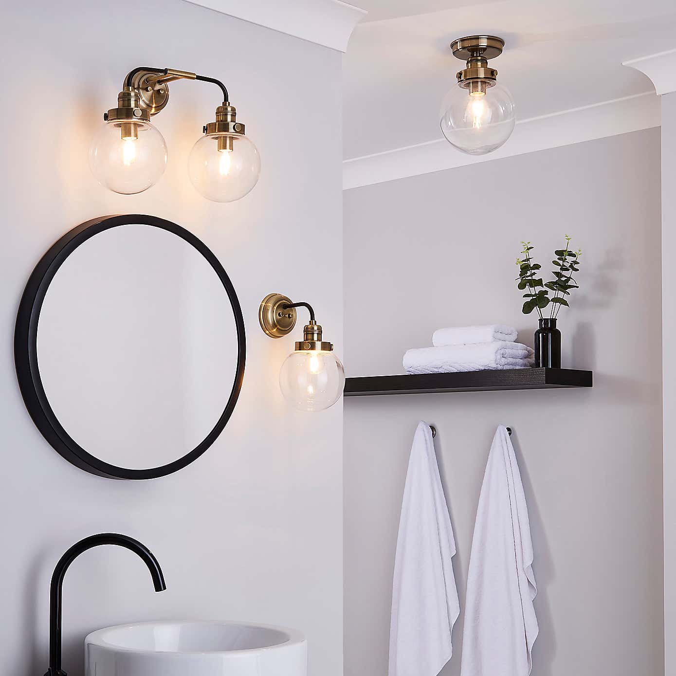 Broden Bathroom Flush Ceiling Light