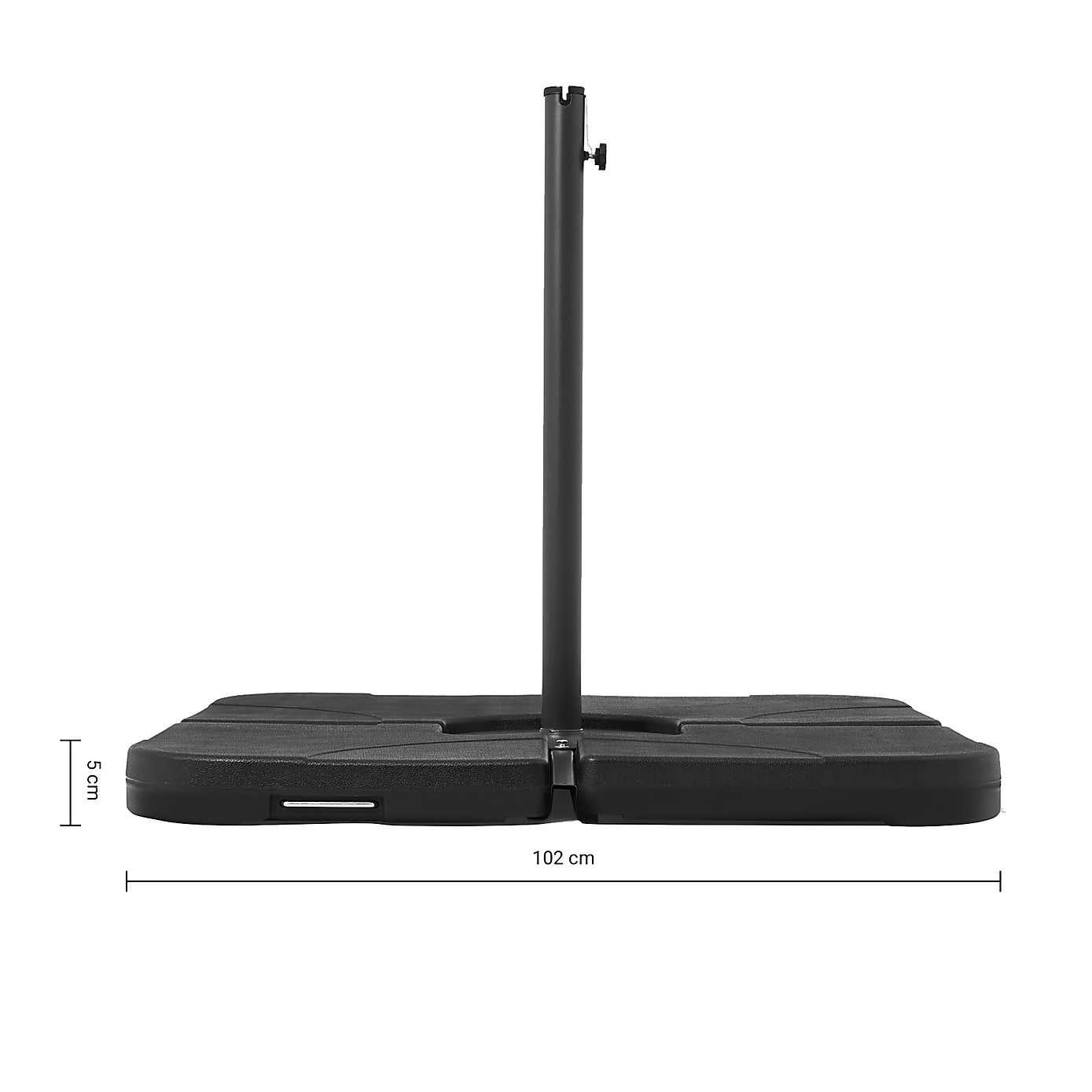 Water Fillable Cross Stand Cantilever Parasol Base