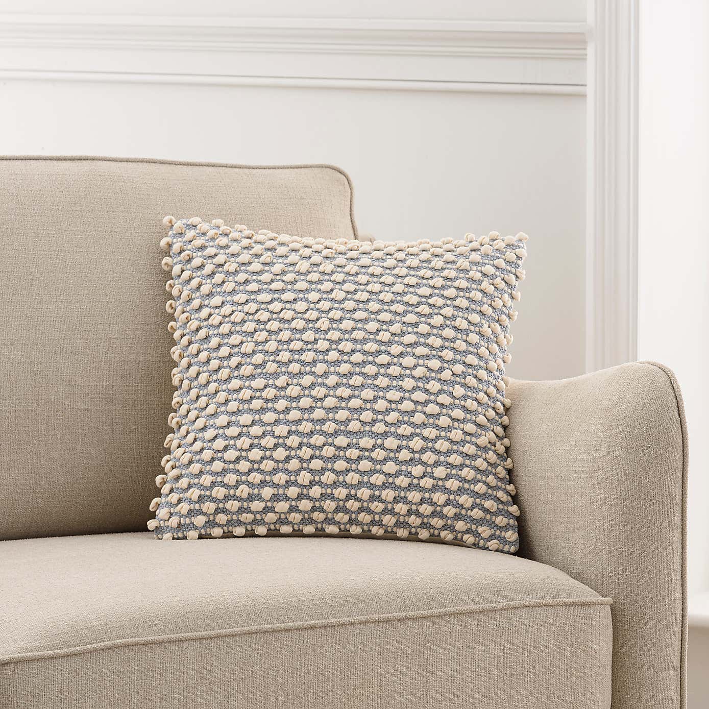 Jersey Bobble Square Cushion