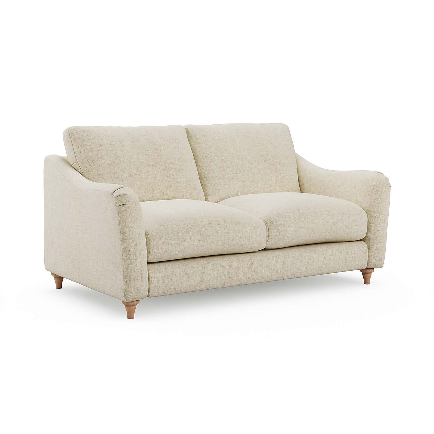 Hattie Slub Faux Linen 2 Seater Sofa