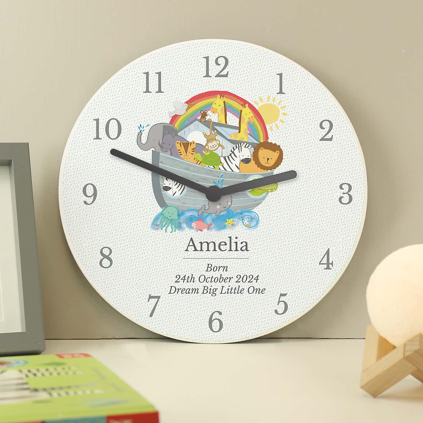 Personalised Noahs Ark Clock