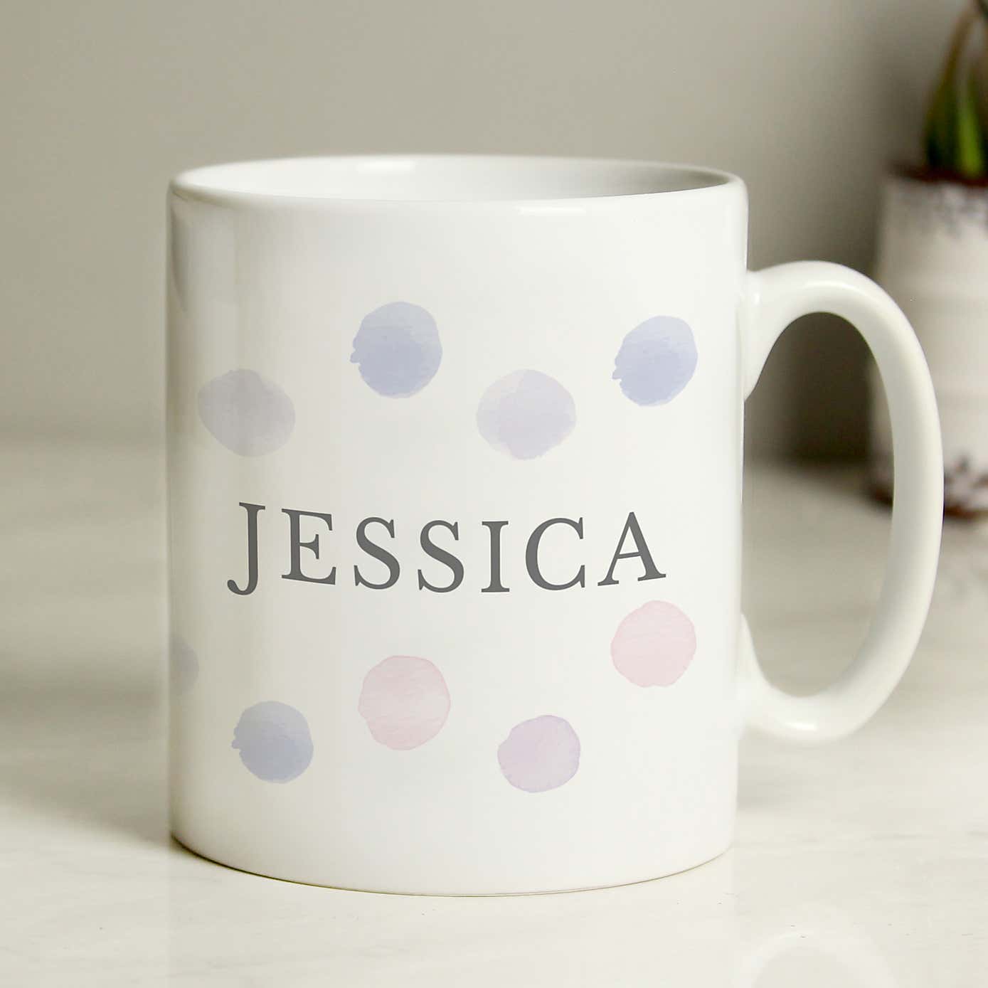 Personalised Spot Mug Pink