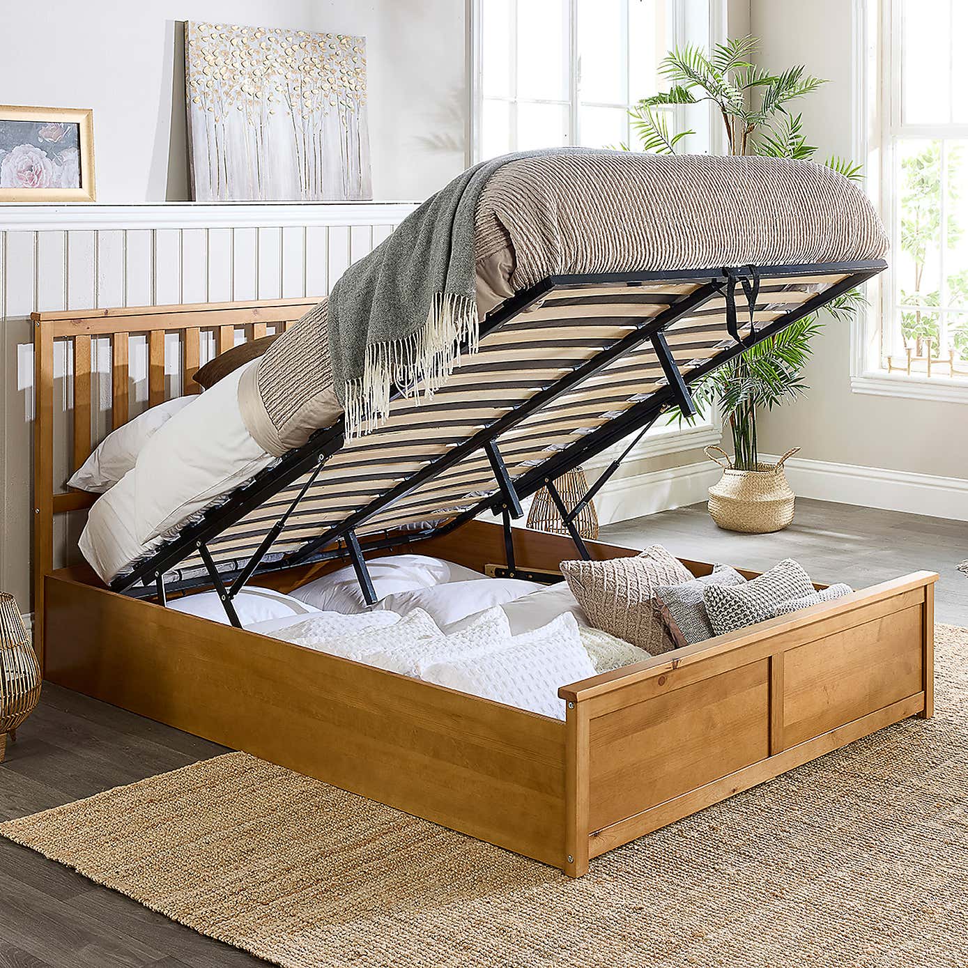 Atlantic Wooden Ottoman Bed