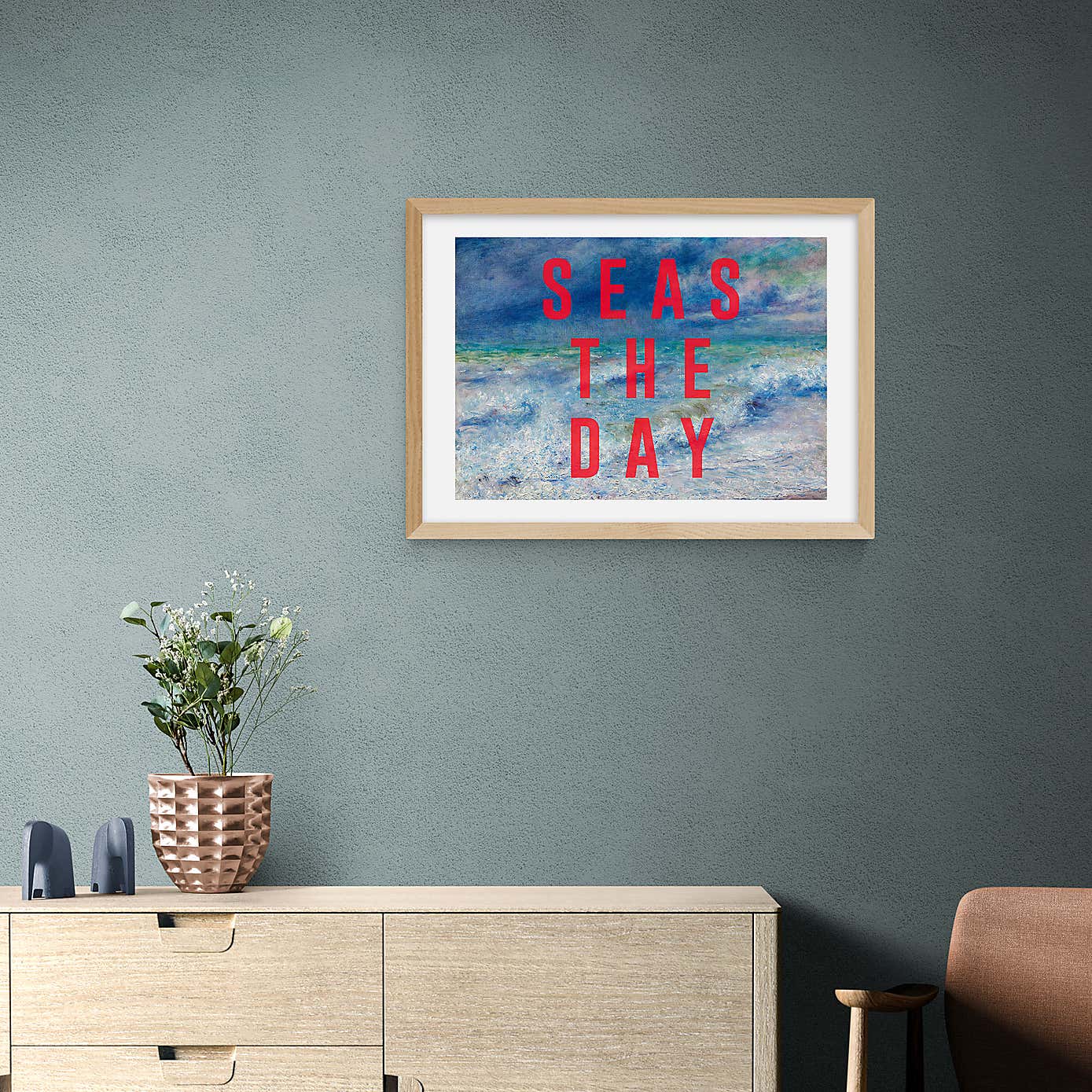 East End Prints Seas The Day Framed Print