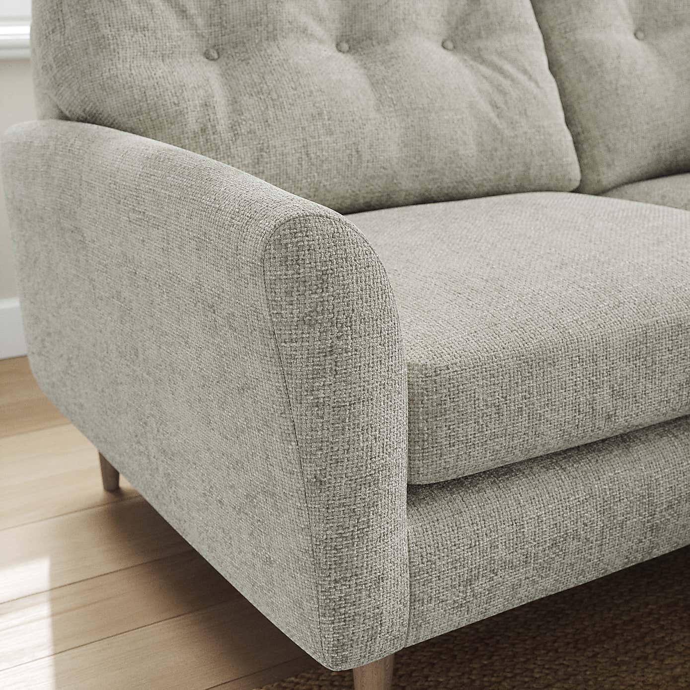 Sven Chunky Chenille Corner Chaise Sofa