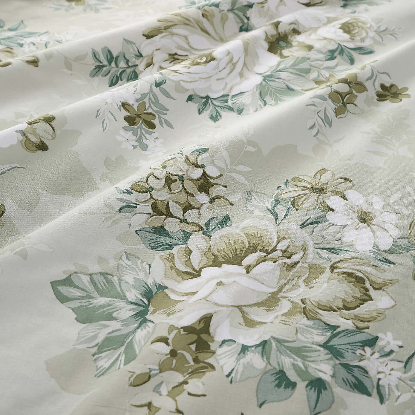 Darla Floral Sage Duvet Cover and Pillowcase Set