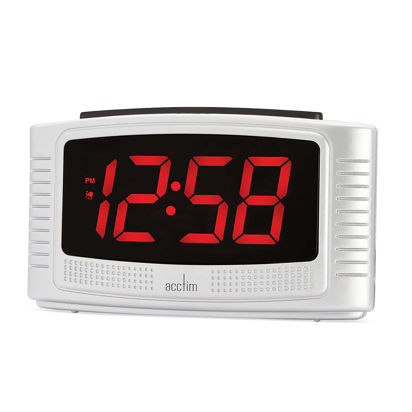 Acctim Vina Silver Alarm Clock
