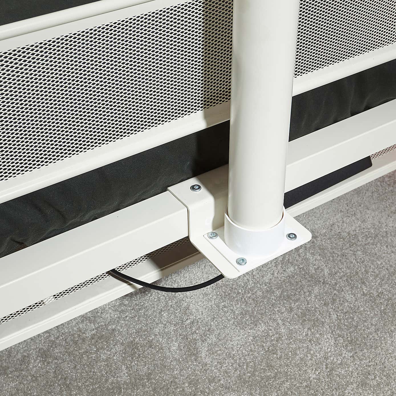 X Rocker White Basecamp Gaming Bed with TV VESA Mount