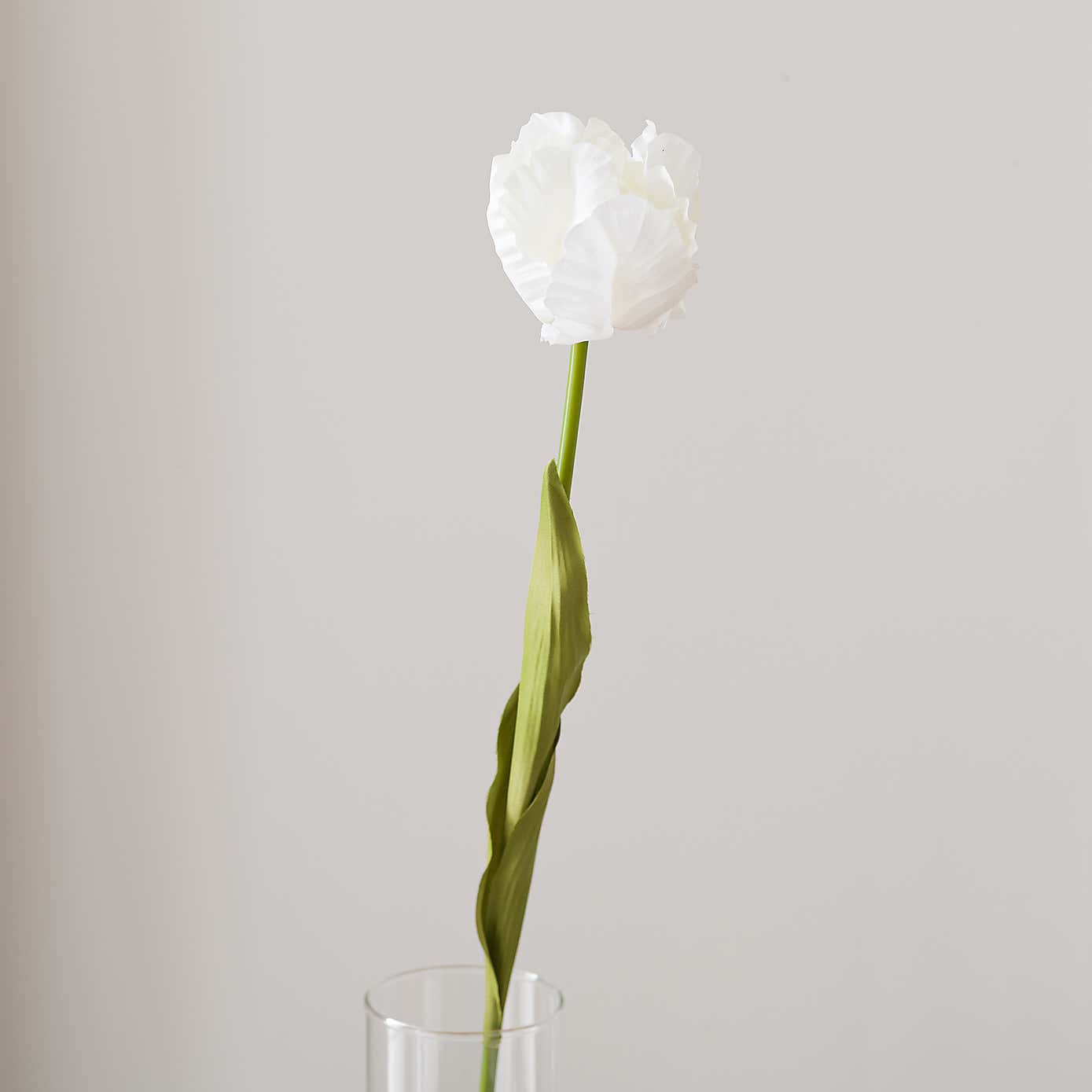 Artificial White Parrot Tulip