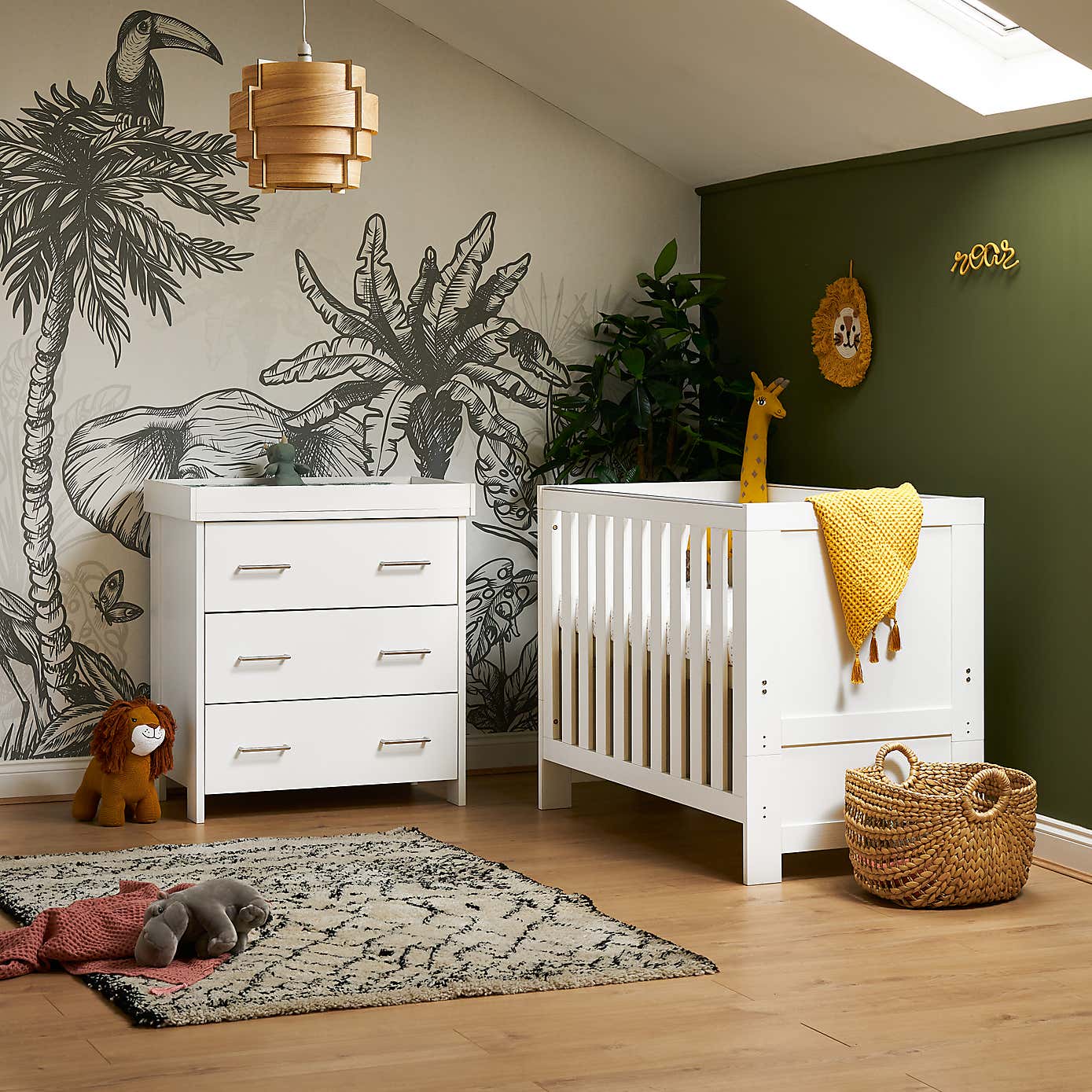 OBaby Nika Mini 2 Piece Under Drawer Nursery Room Set