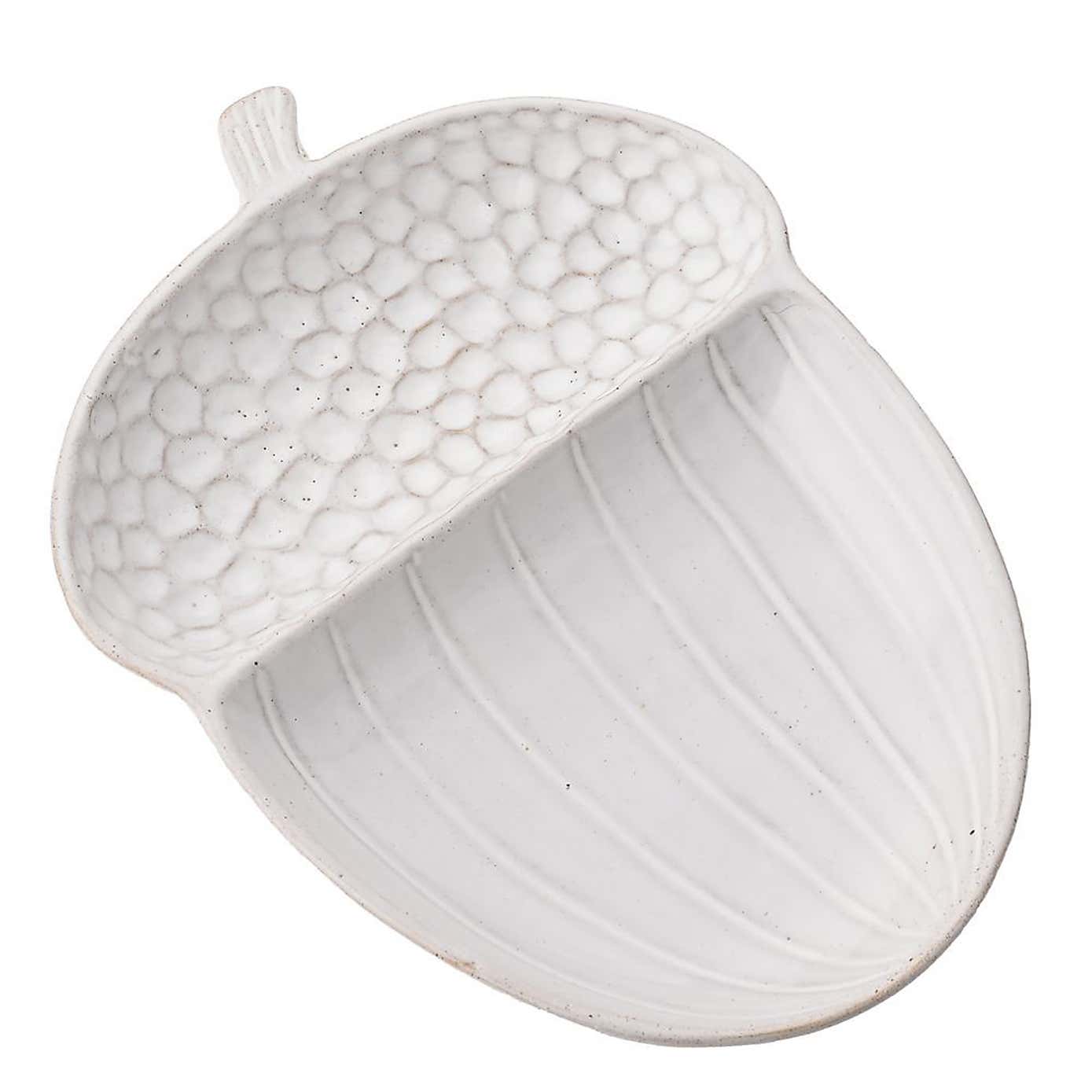 Country Living Ceramic Acorn Serving Plate