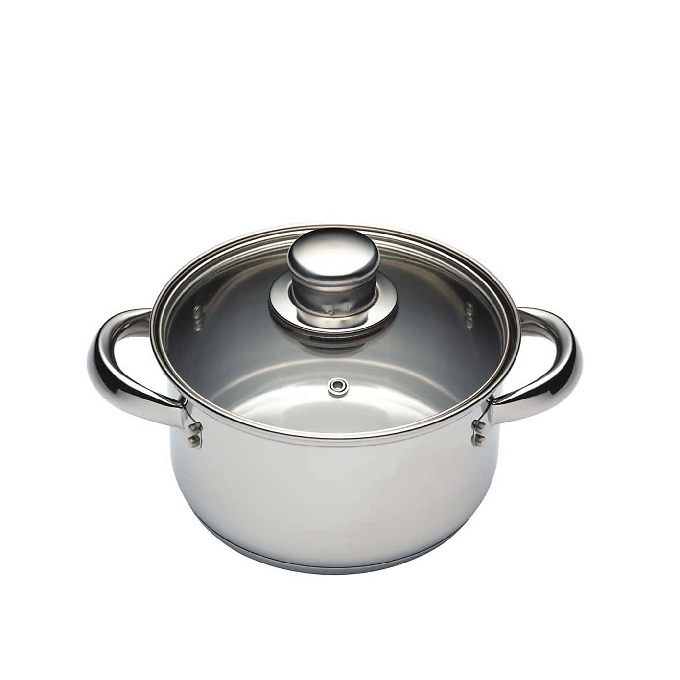 KitchenCraft 3-Tier Food Steamer with Glass Lid