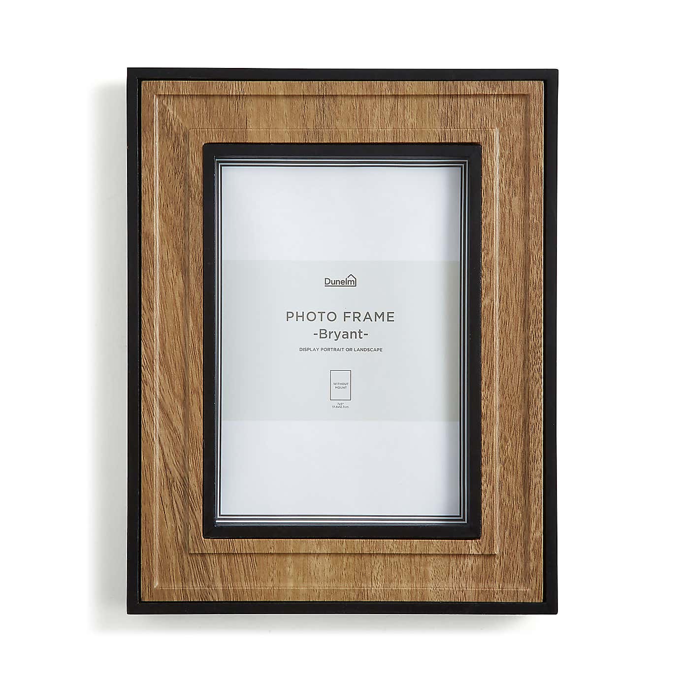 Bryant Natural and Black Photo Frame