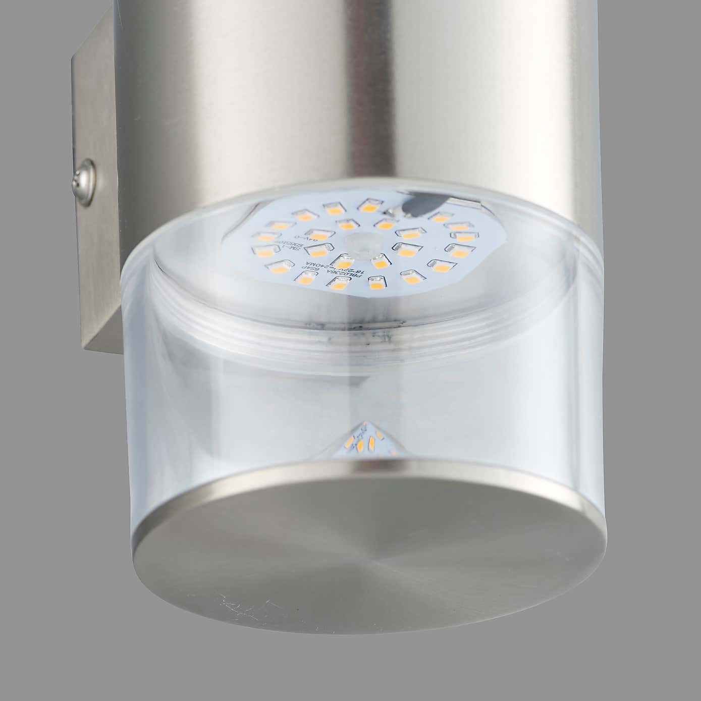 Aden 2 Light Steel Outdoor Wall Light