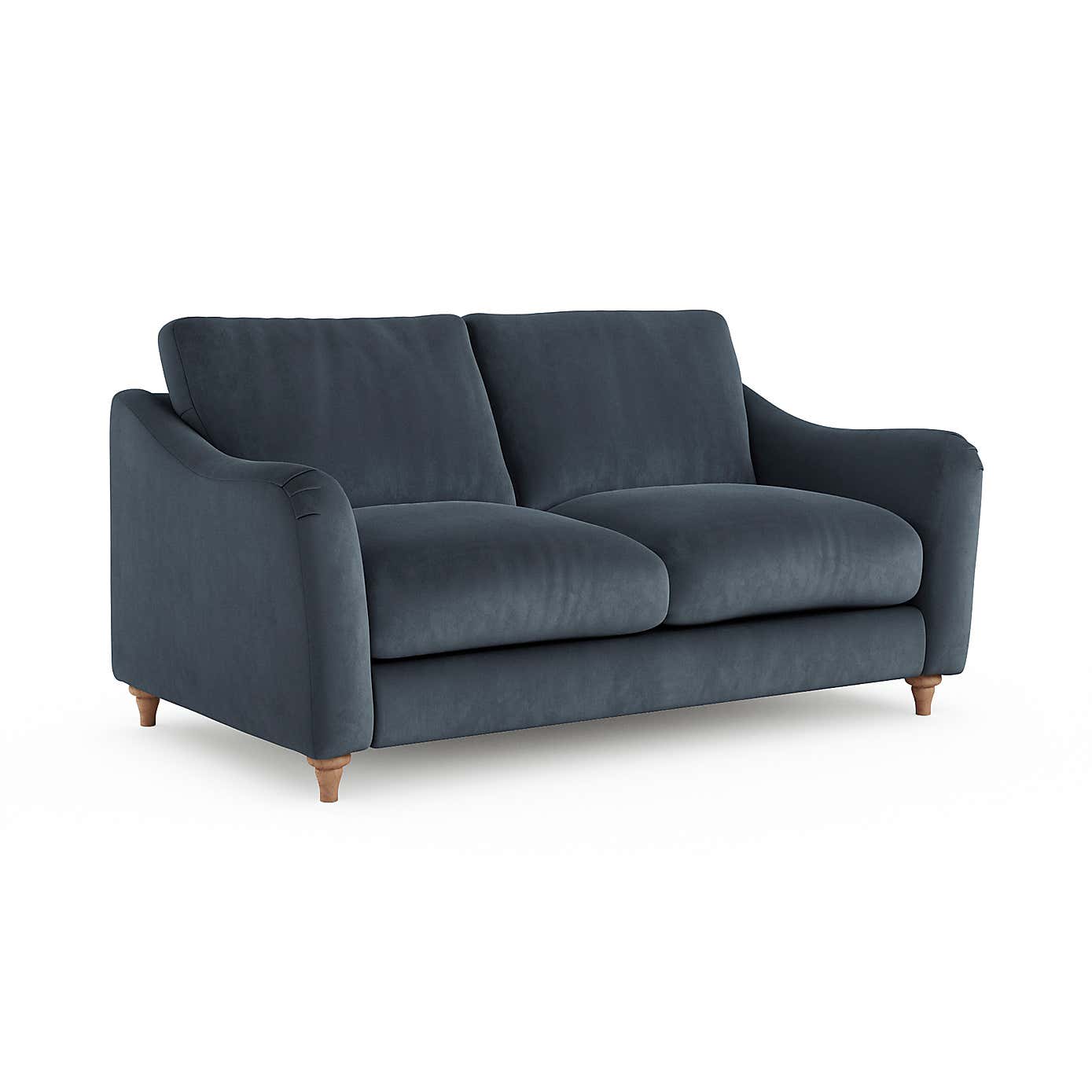Hattie Matte Plush Velvet 2 Seater Sofa