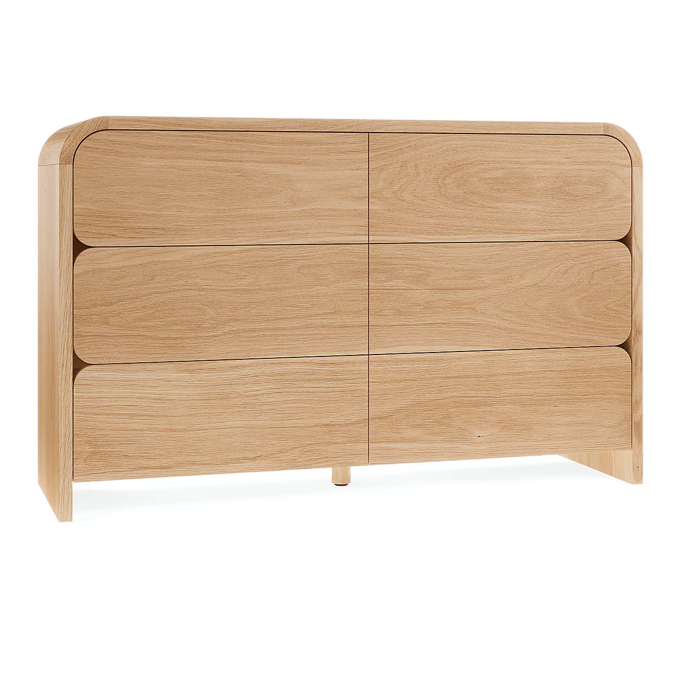 Bennett 6 Drawer Chest, Light Oak