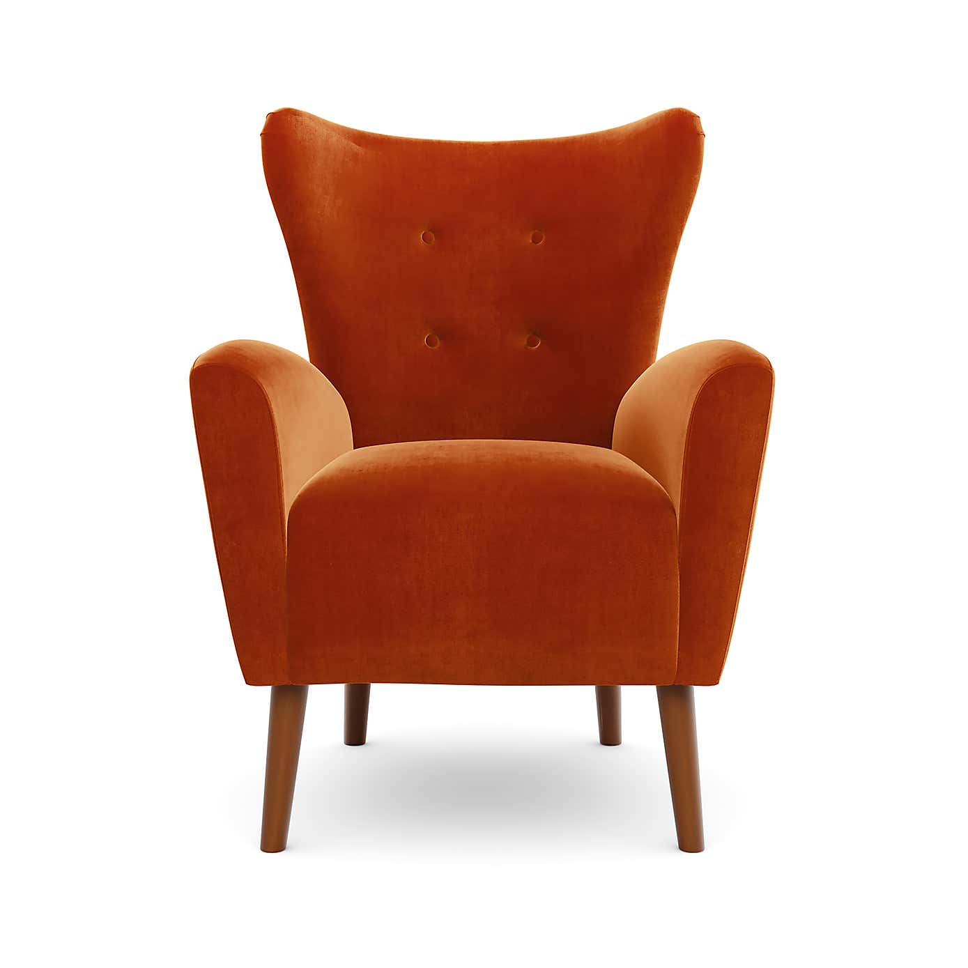 Sven Velvet Modern Wing Chair