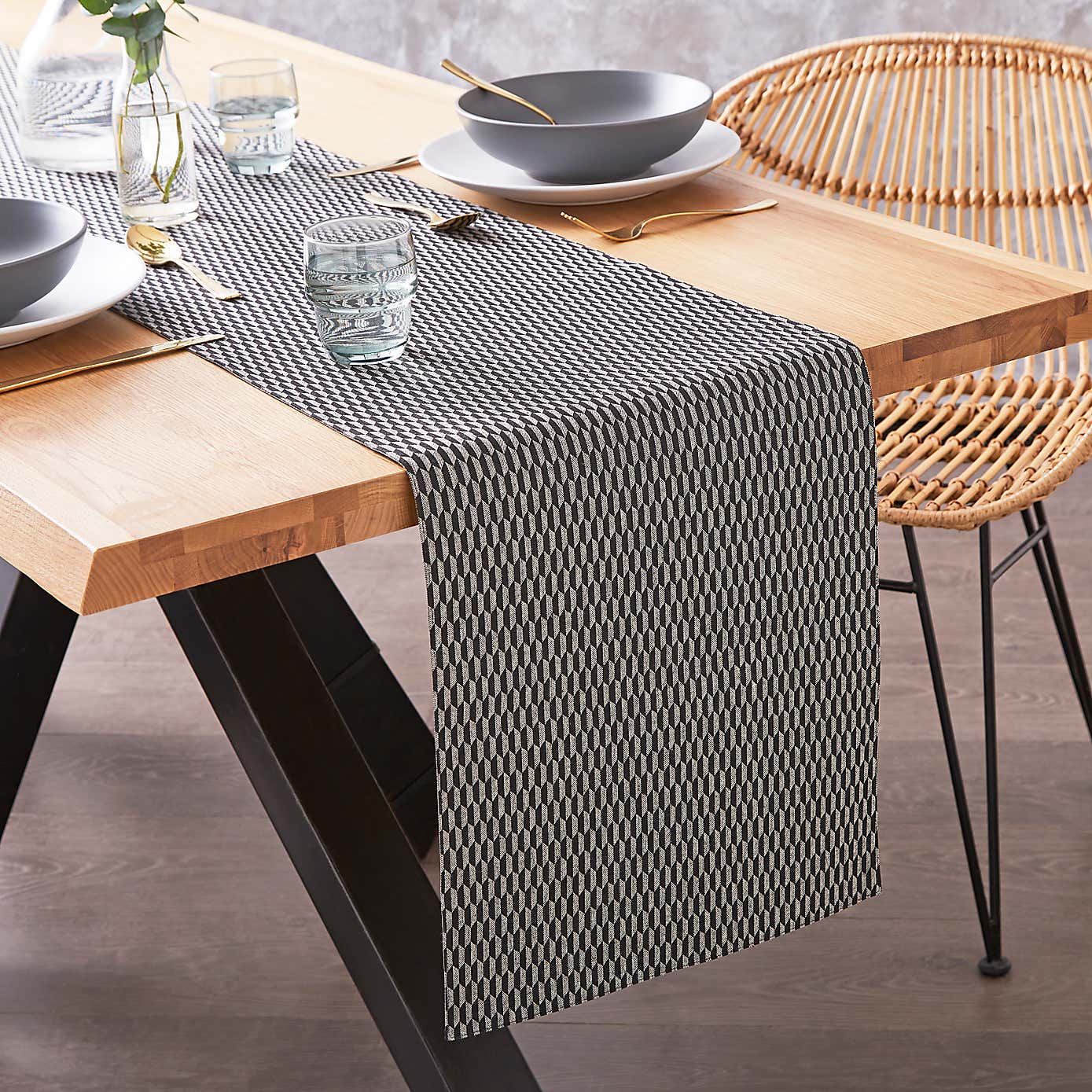 Geometric Table Runner