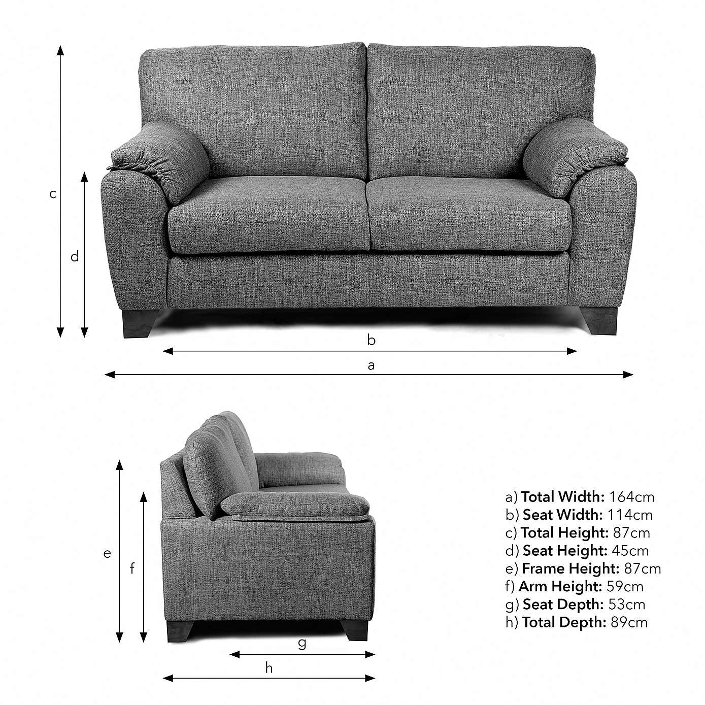 Meyer Tonal Weave 2 Seater Sofa