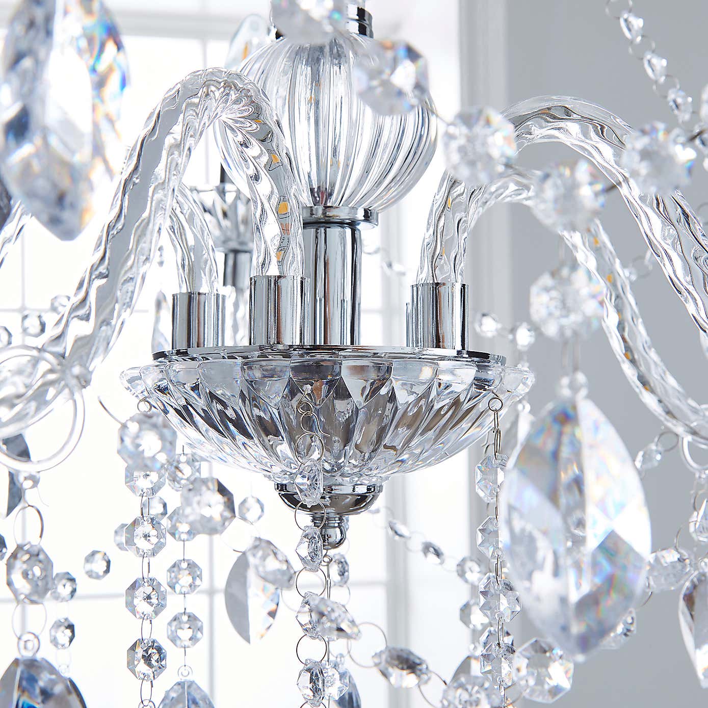 Marie Therese 5 Light Integrated LED Chrome Chandelier