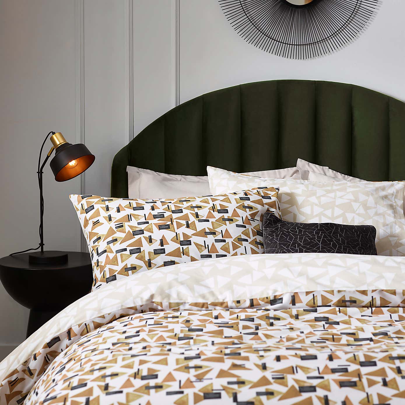 HÖEM City Cotton Rich Duvet Cover & Pillowcase Set, Multicoloured