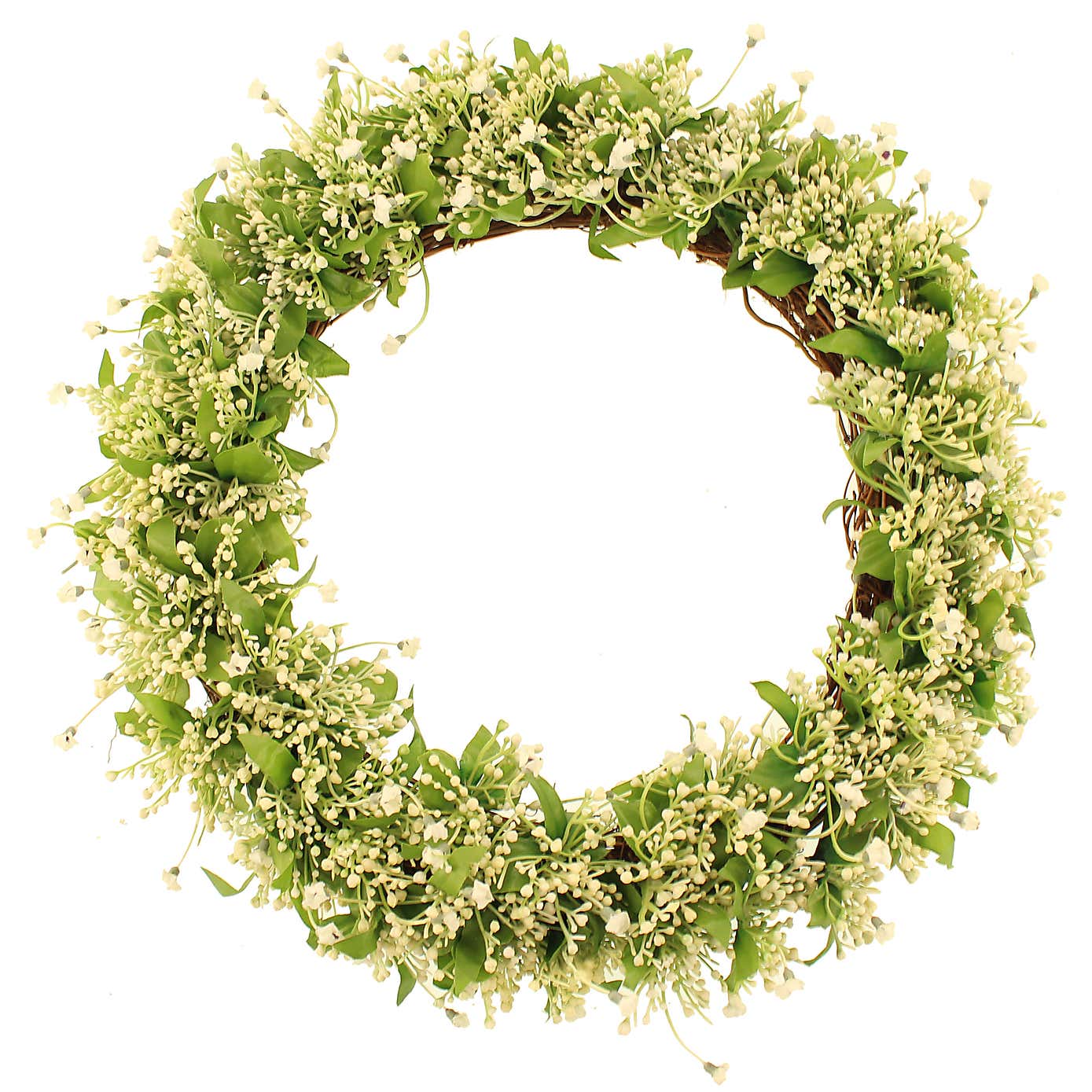 Artificial Gypsophila Cream Wreath