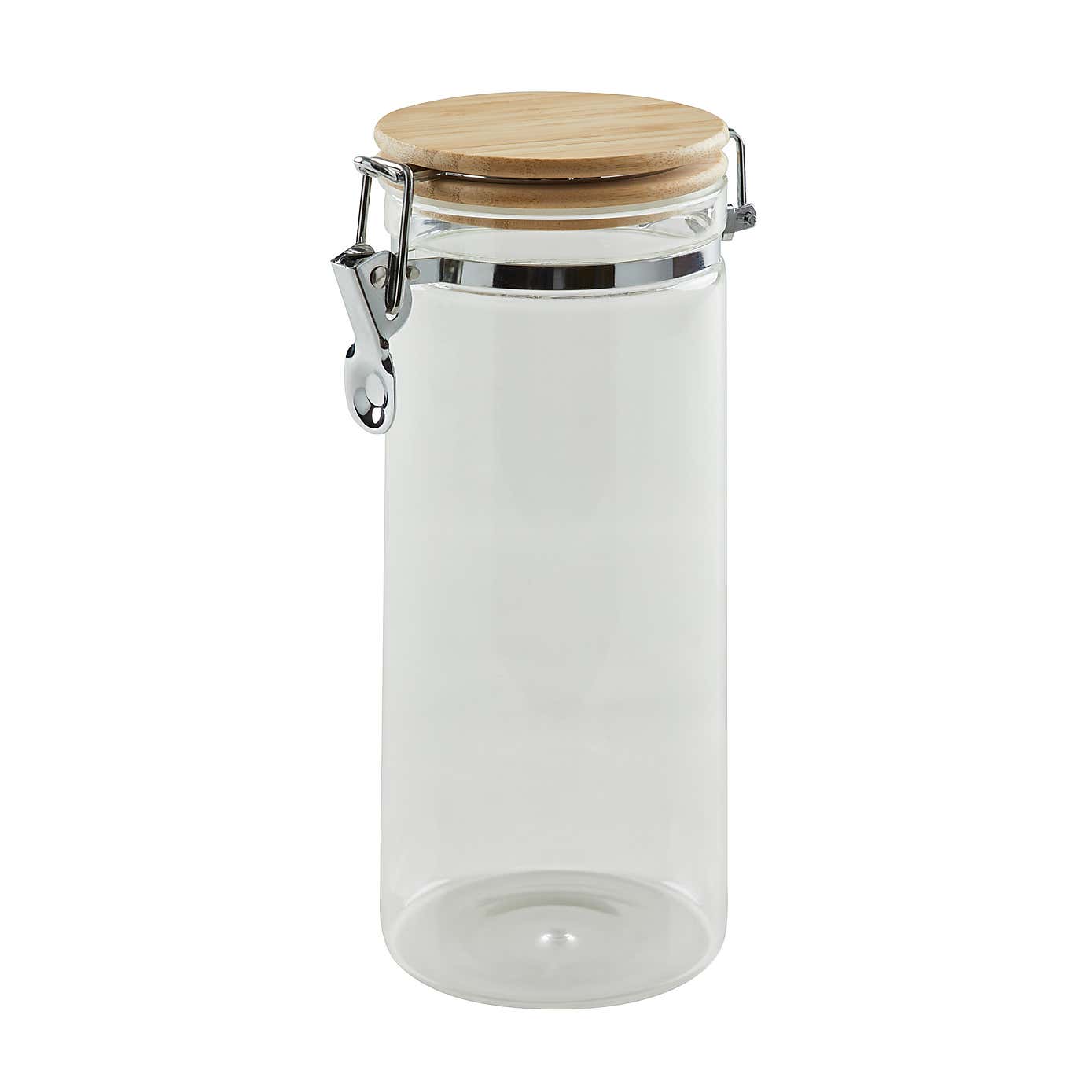 Glass Jar with Wooden Lid
