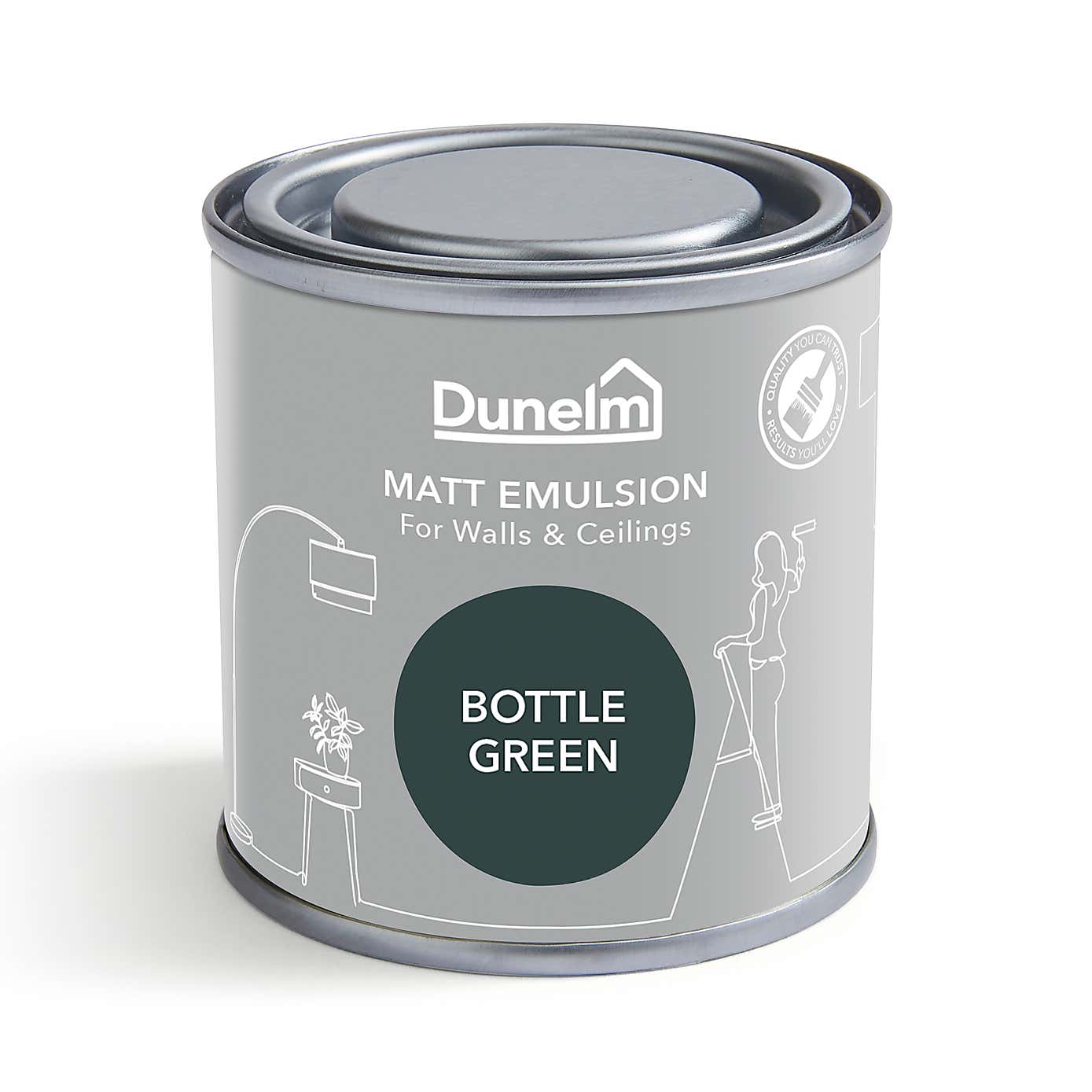 Dunelm Bottle Green Matt Emulsion Paint
