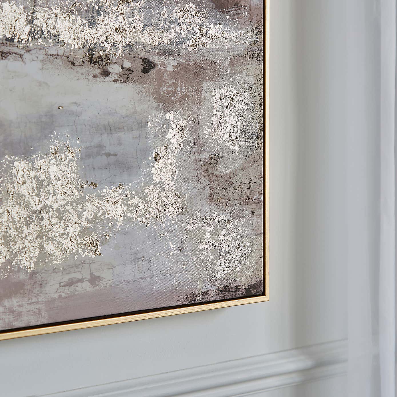 Gold Abstract Capped Canvas 60x90cm