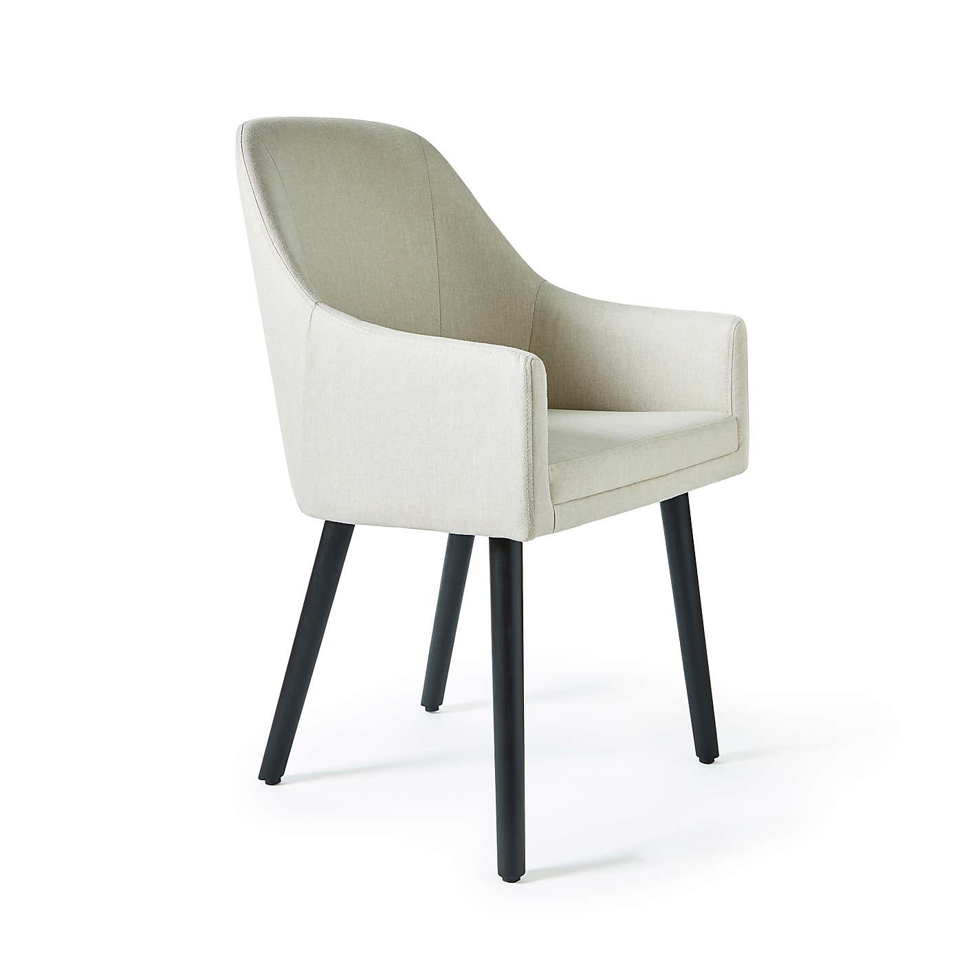 Eddie Luna Fabric Carver Dining Chair