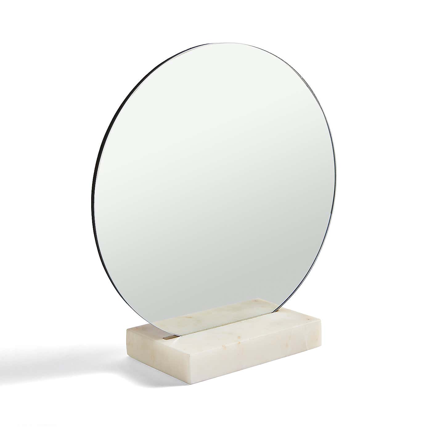 Round Marble Base Dressing Table Mirror