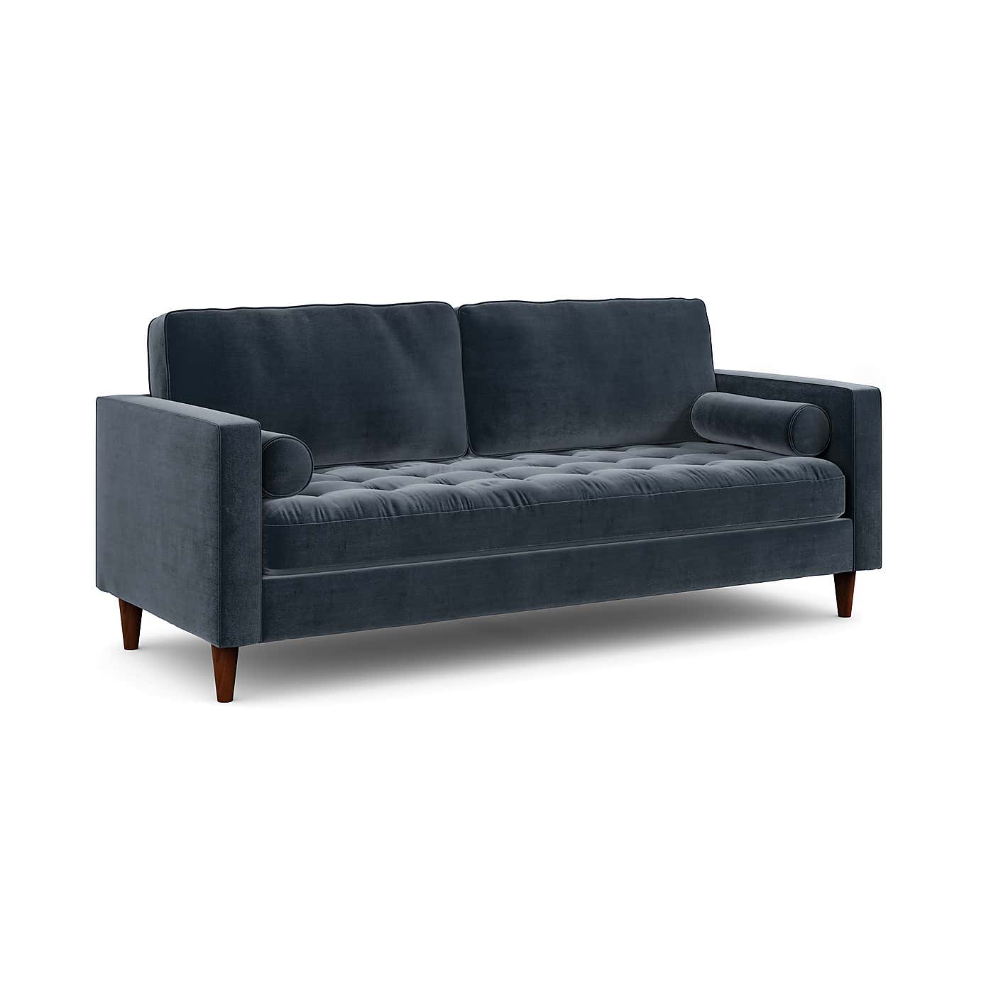 Zoe Casual Sit Velvet 3 Seater Sofa