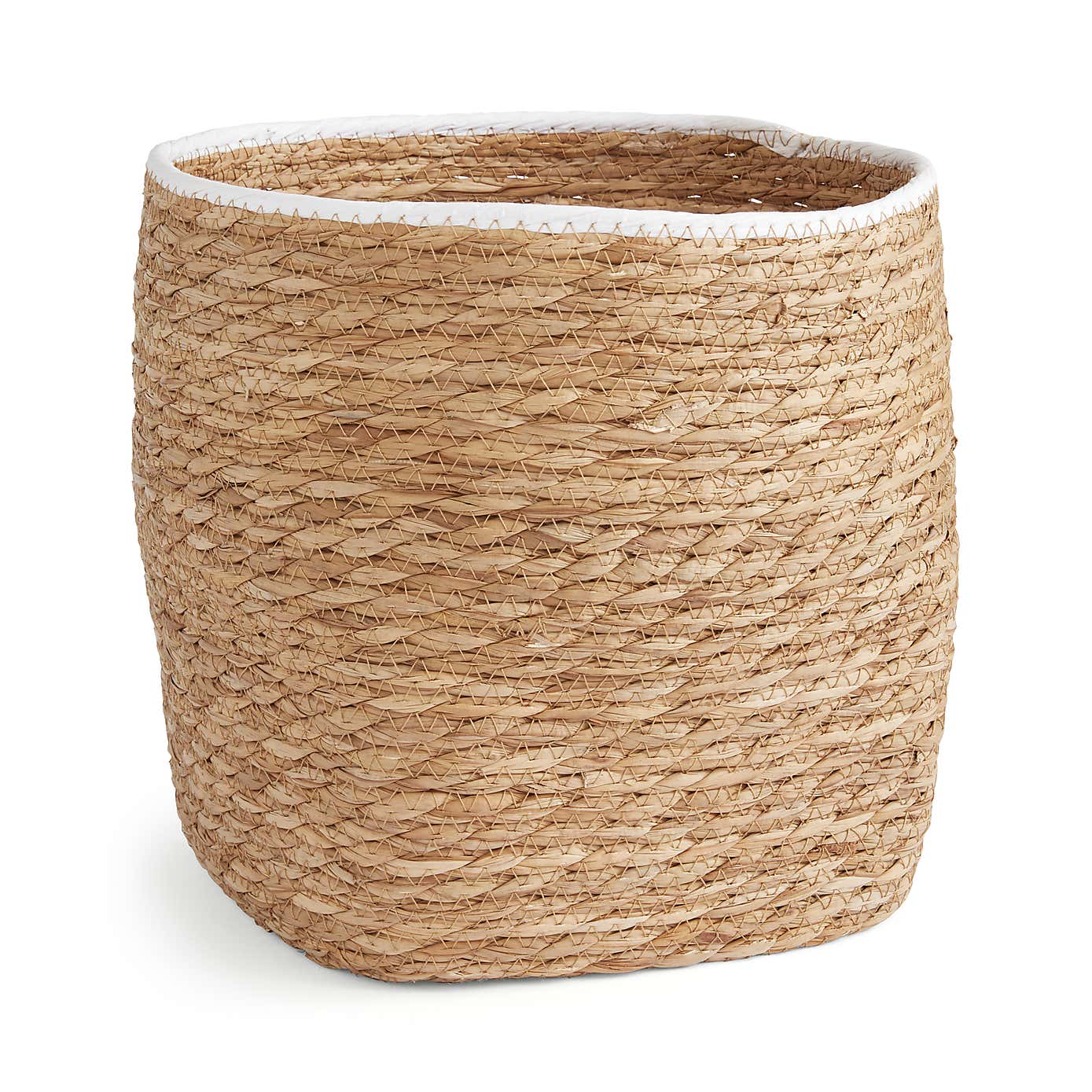 Rush Storage Basket with Trim