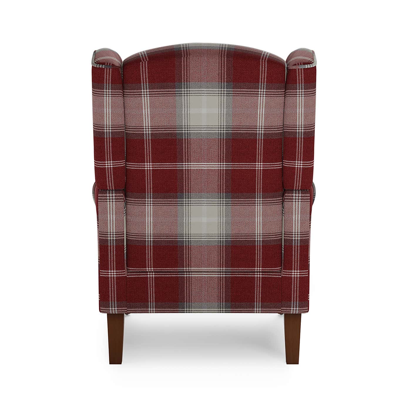 Oswald Check Wingback Armchair