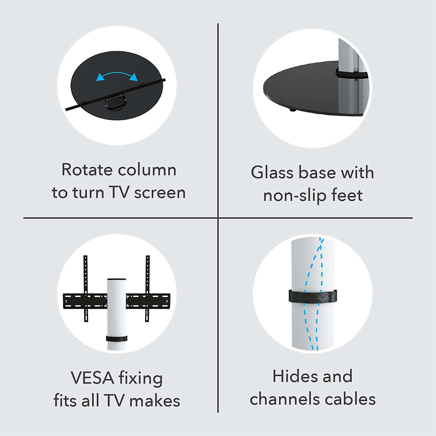 Eno Pedestal TV Stand