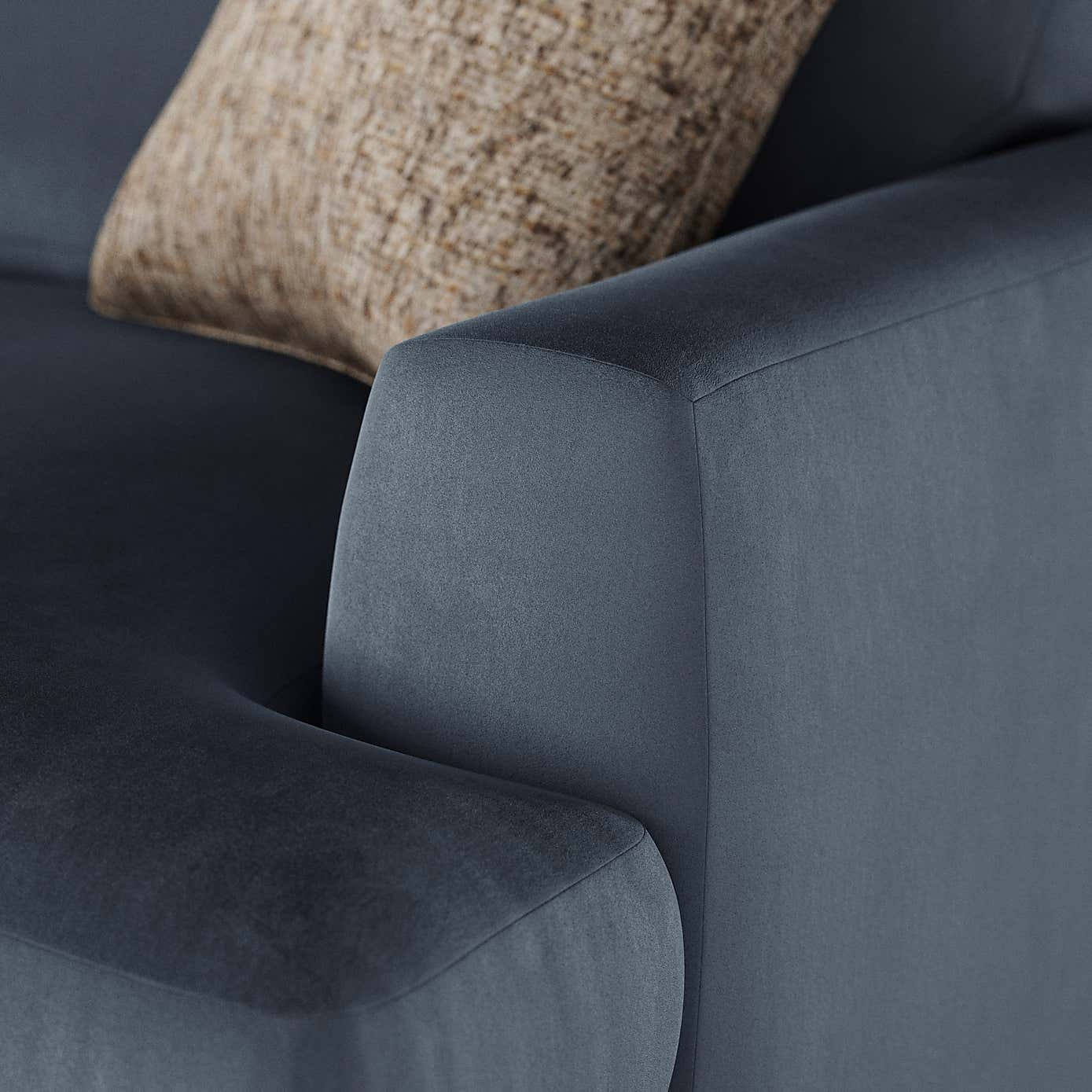 Lawson Matte Plush Velvet Snuggle Chair