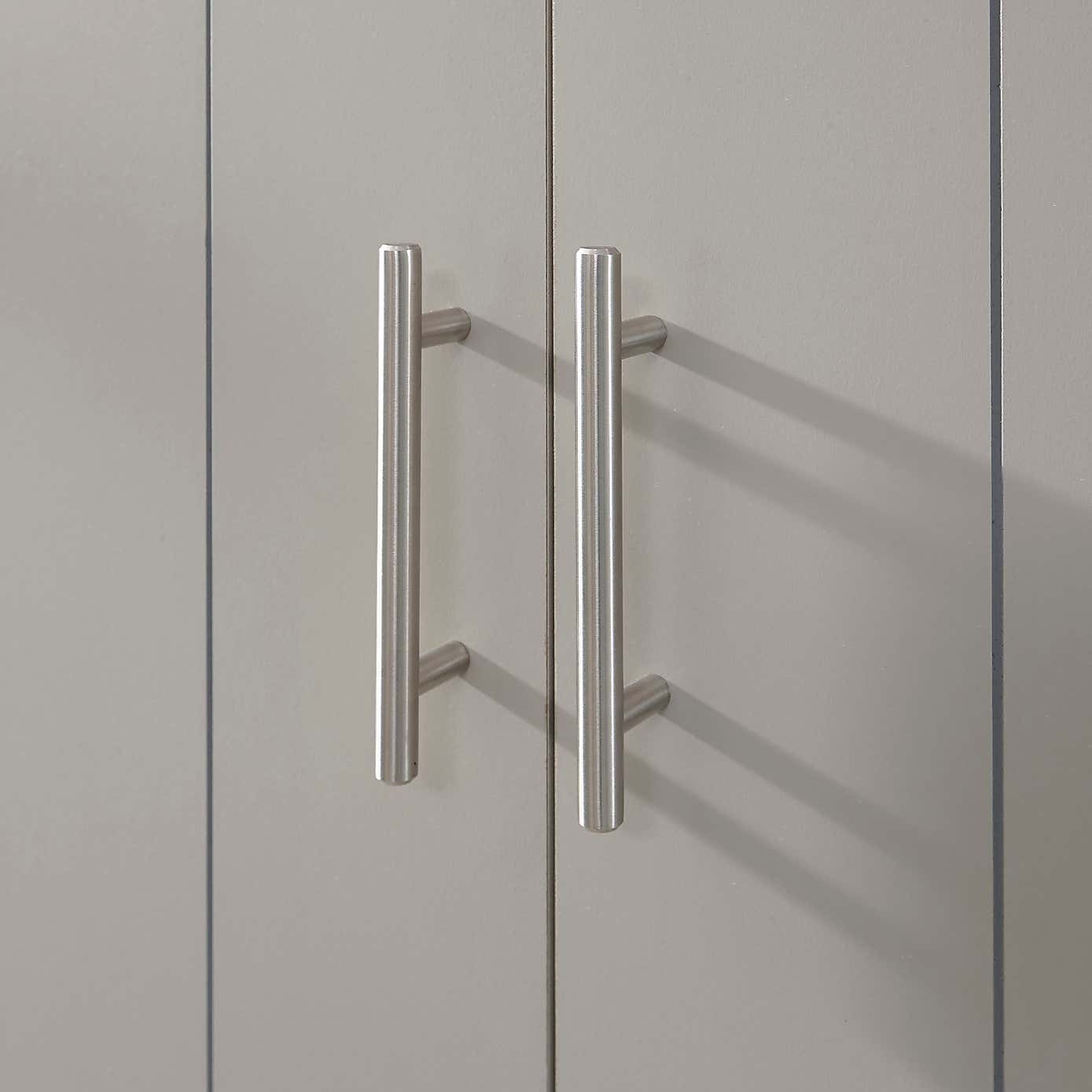 Kendal Double 1 Drawer Wardrobe, Grey