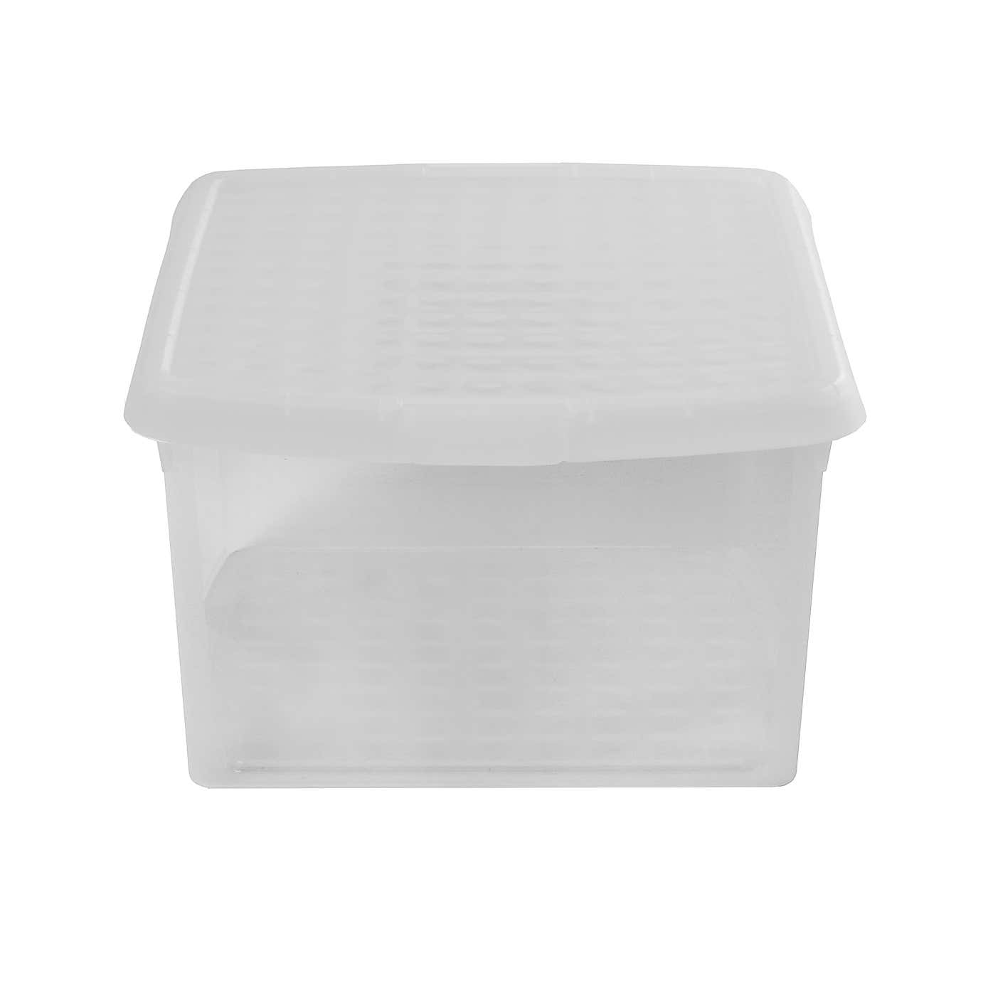 Wham Clip Pack of 4 Square Storage Boxes With Lids