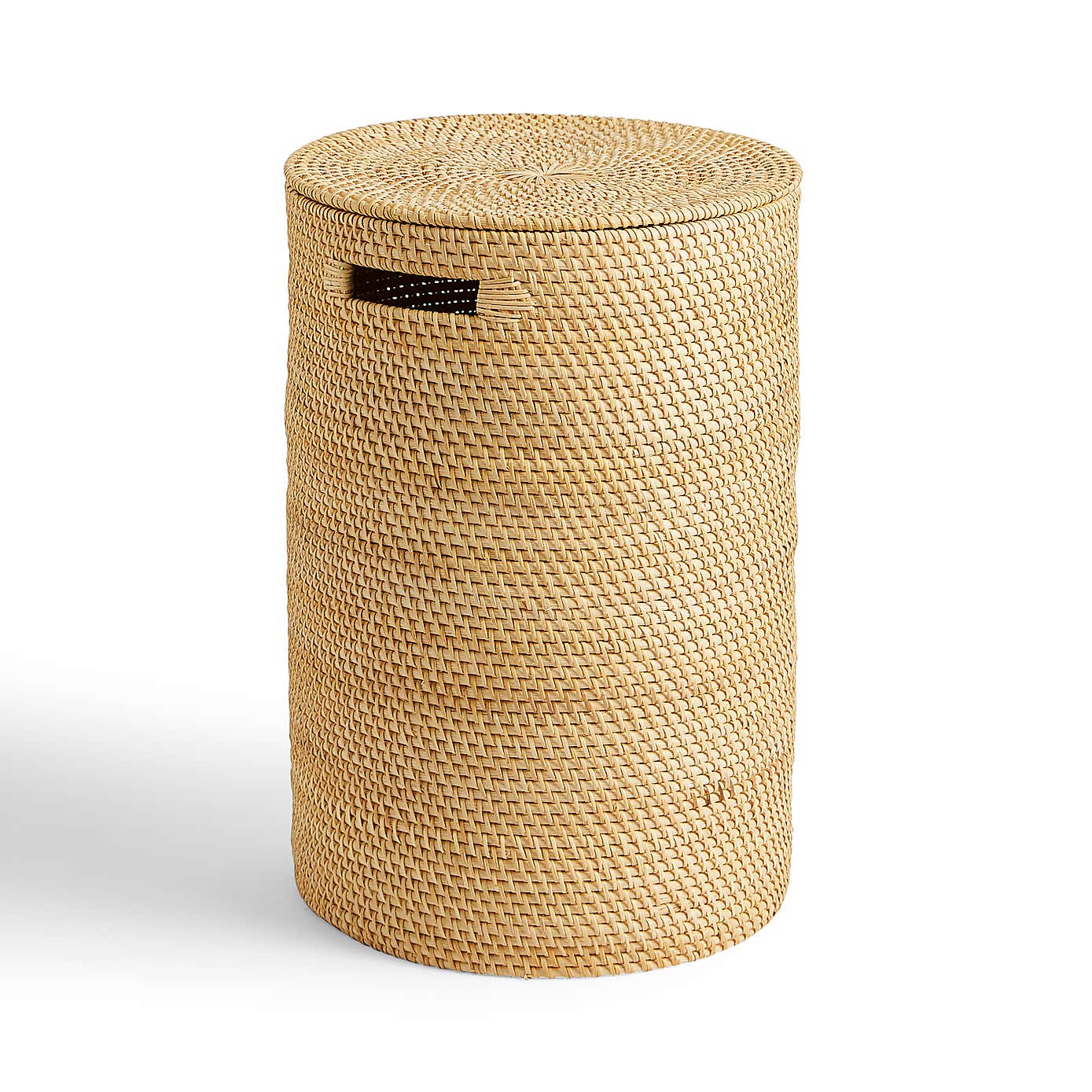 Large Rattan Laundry Basket with Lid