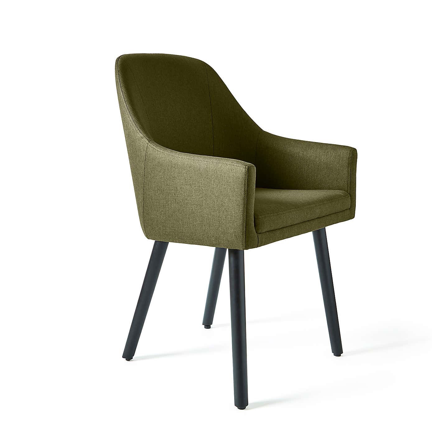 Eddie Luna Fabric Carver Dining Chair
