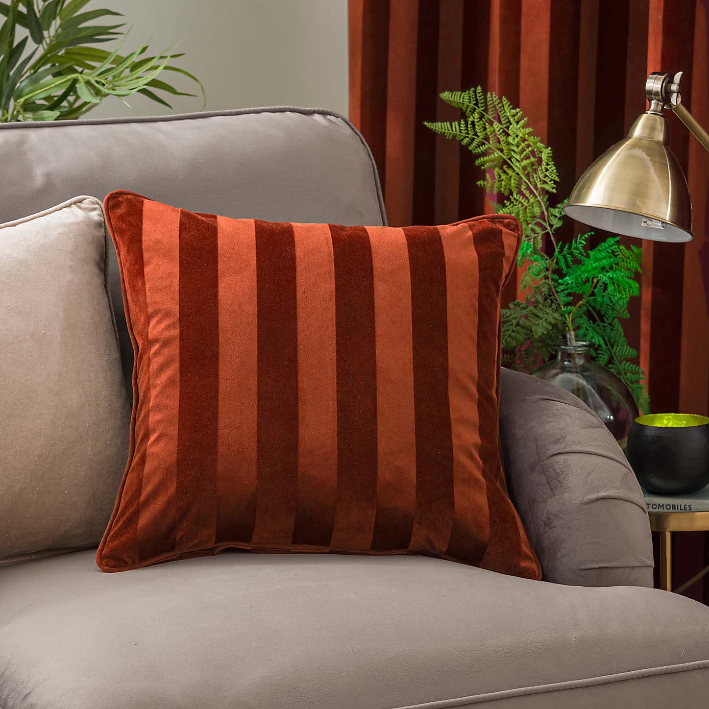 Milford Stripe Square Cushion