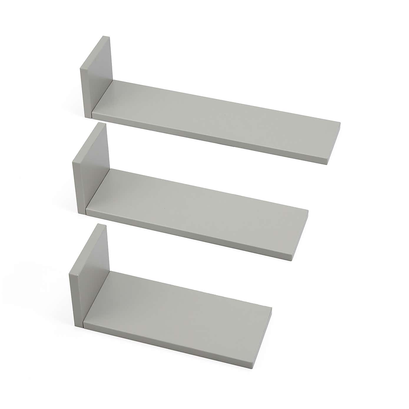 Tutti Bambini Rio Set of Three LShaped Wall Shelves