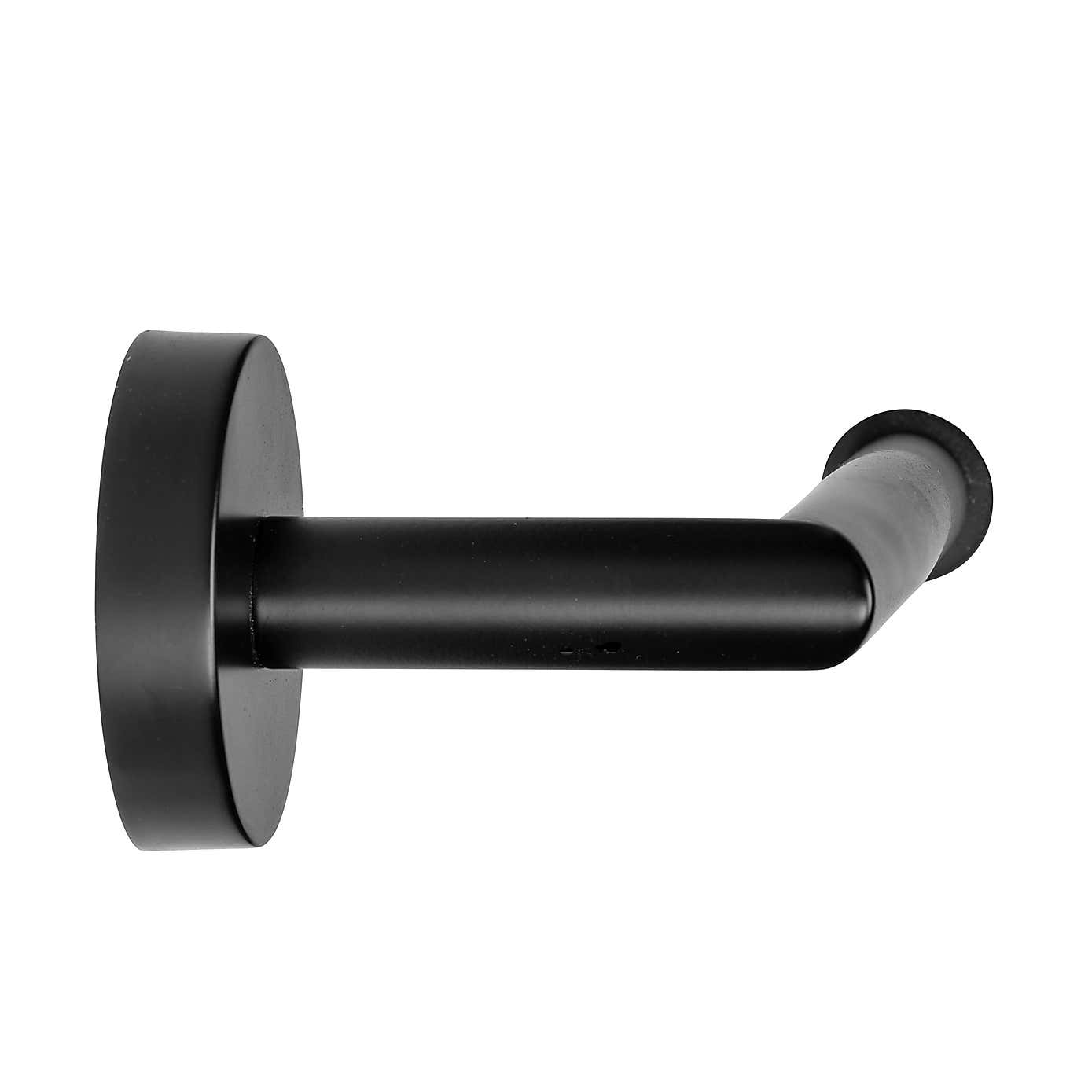 Epsom Flexi-FixTM Matt Black Toilet Roll Holder